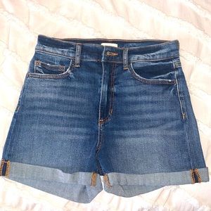 High waisted jean shorts-stretchy and perfect for any weather
